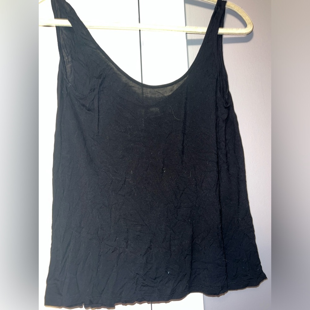 Flowy black tank top